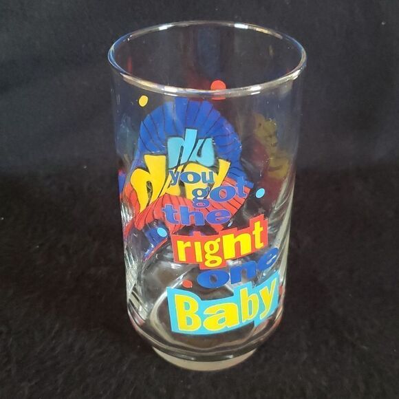 Vtg 1990s Diet Pepsi Glass Ray Charles "Uh Huh" "You Got The Right One Baby - Picture 4 of 10